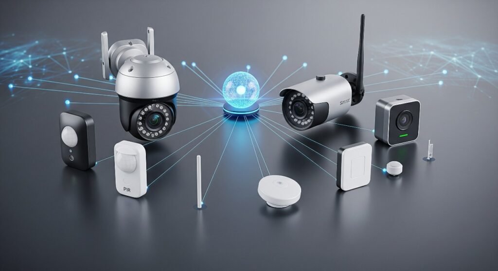 Smart Security System for Home: Cameras And Sensors