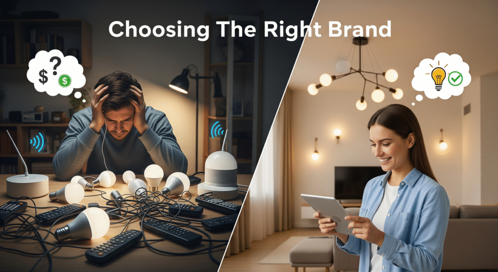 Smart light bulb brands comparison