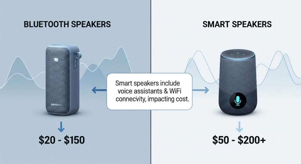smart speaker price vs Bluetooth speaker