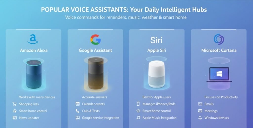 Popular Voice Assistants