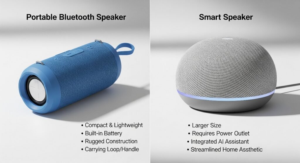 Bluetooth speaker limitations compared to smart speakers 