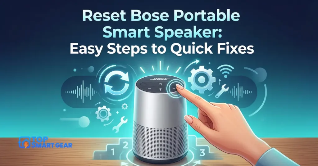 Reset Bose Portable Smart Speaker Easy Steps to Quick Fixes
