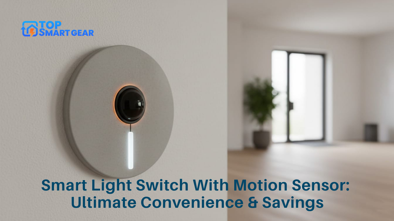 Smart Light Switch With Motion Sensor Ultimate Convenience & Savings