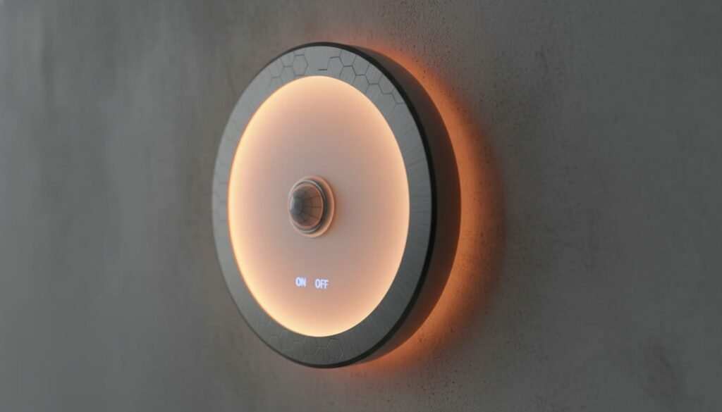 motion detecting wall switch for lights