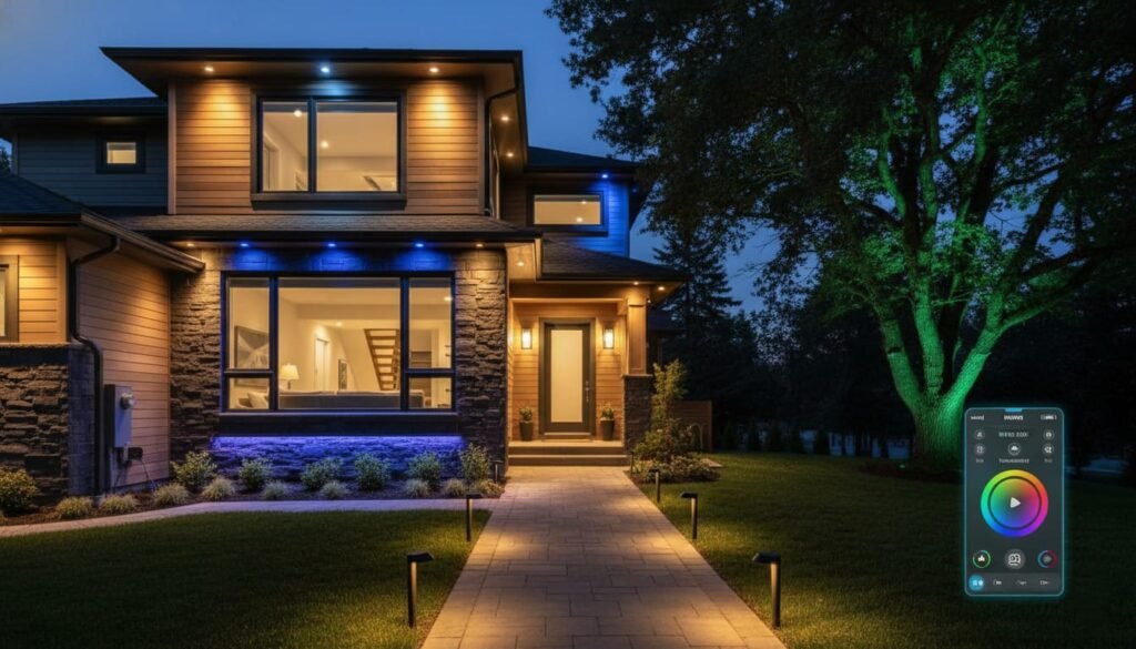 outdoor smart security lighting