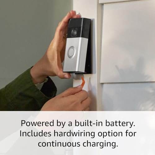 Ring Battery Doorbell (newest model), Home or business security with Head-to-Toe video, Live View with Two-Way Talk, and Motion Detection & Alerts, Satin Nickel - Image 5