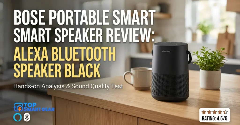 Bose Portable Smart Speaker Review Alexa Bluetooth Speaker Black