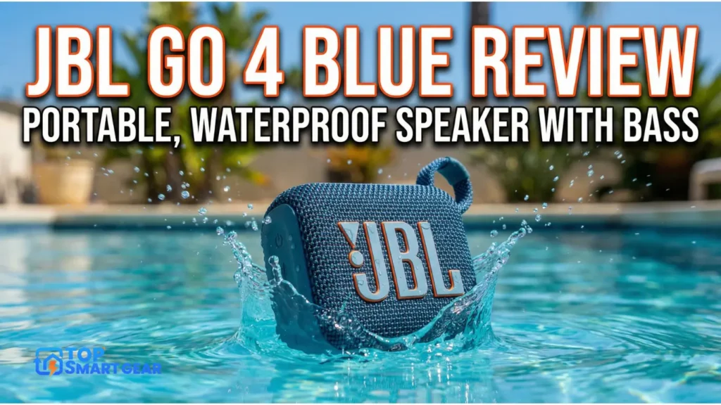 JBL Go 4 Blue Review Portable, Waterproof Speaker with Bass