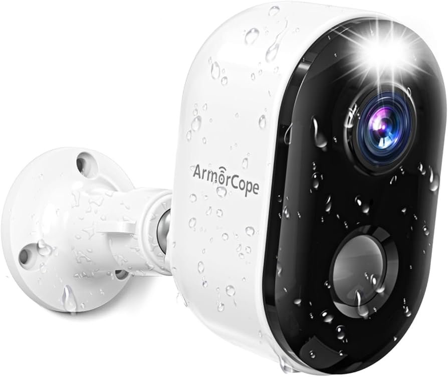 outdoor smart security camera with night vision