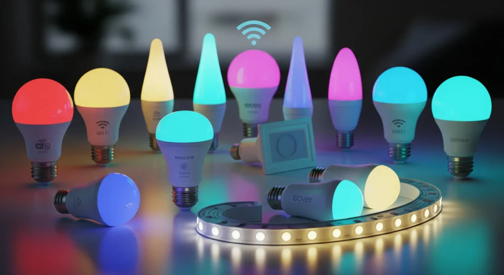 RGB smart light bulbs