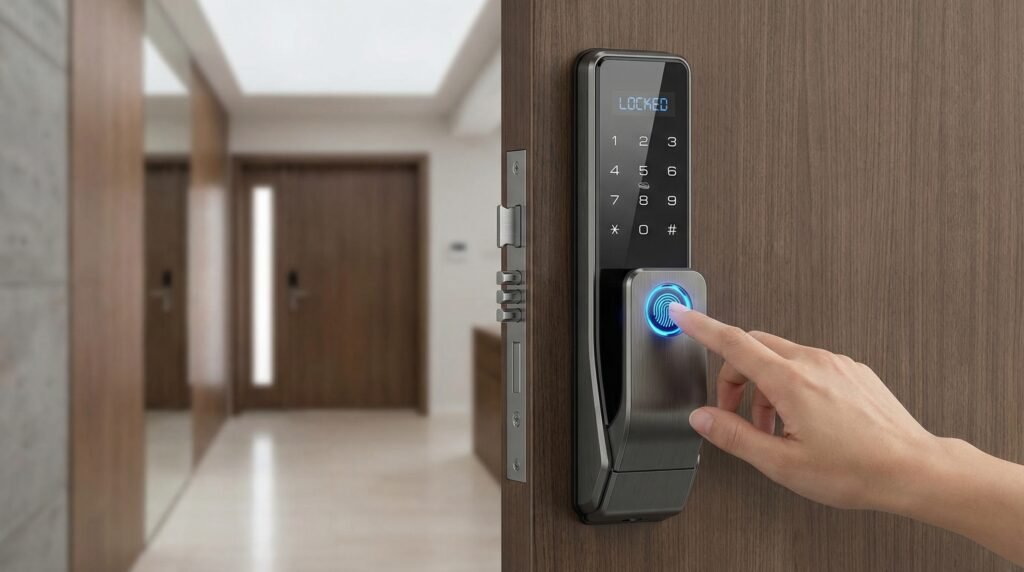 smart lock with fingerprint sensor