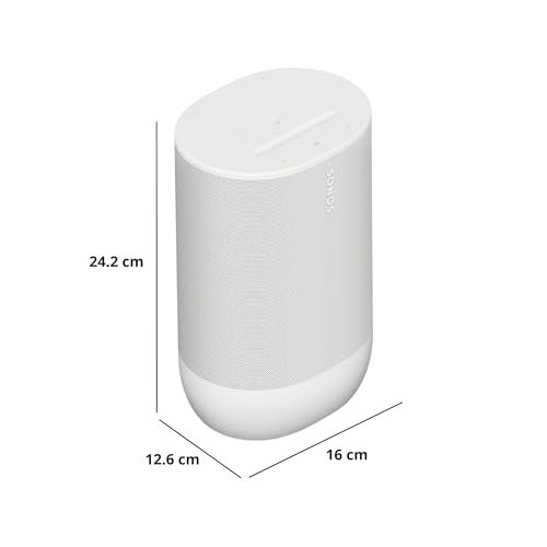 Sonos Move 2 - White - Wireless Portable Bluetooth Speaker - Image 3