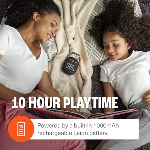 JBL Clip 4 - Portable Mini Bluetooth Speaker, big audio and punchy bass, integrated carabiner, IP67 waterproof and dustproof, 10 hours of playtime, speaker for home, outdoor and travel (Blue) - Image 5