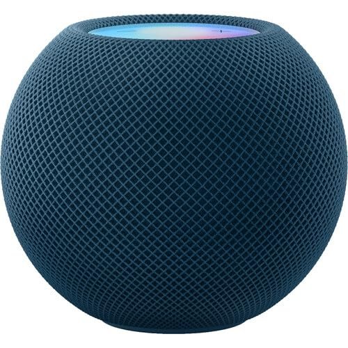 Blue HomePod mini speaker