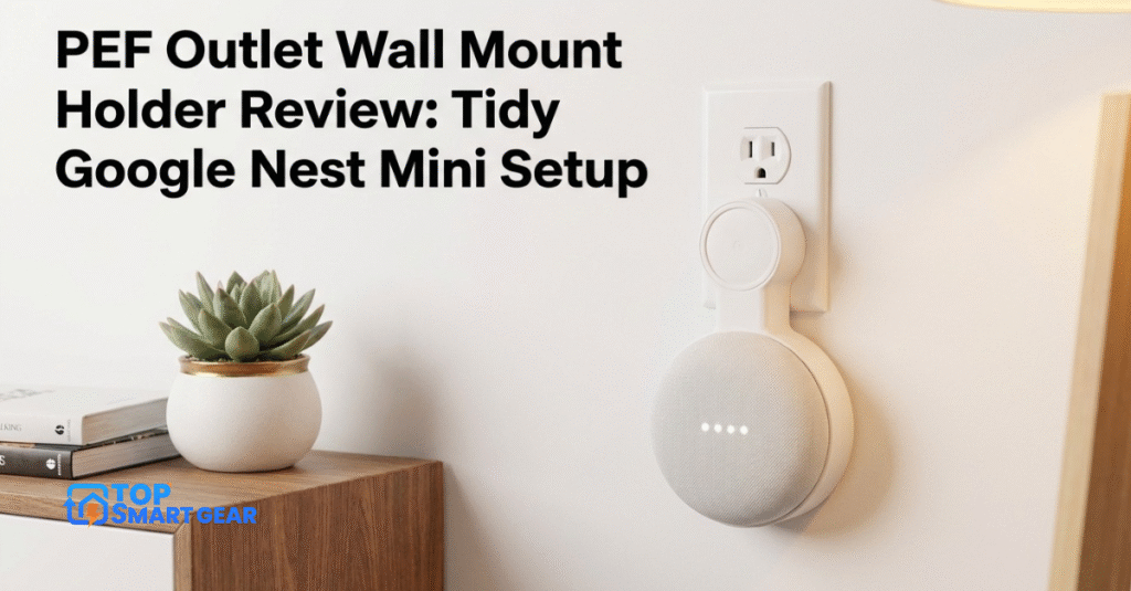 PEF Outlet Wall Mount Holder Review Tidy Google Nest Mini Setup