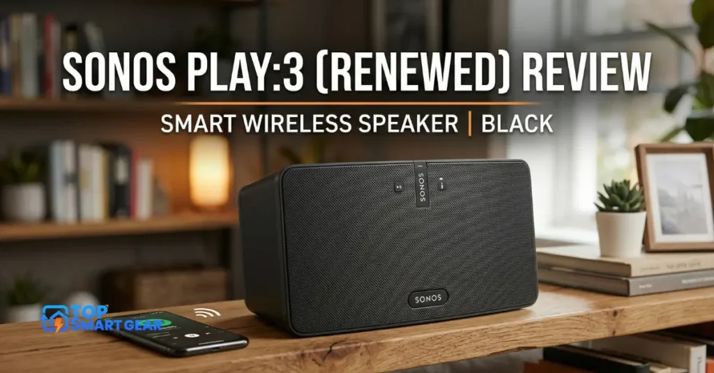Sonos Play 3 (Renewed) Review – Smart Wireless Speaker Black